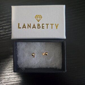 LanaBetty 14K Gold Ball Stud